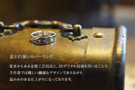 富士の嶺シルバーリング　指輪 9号～25号 スチームパンク リング アクセサリー メンズ レディース ユニセックス 山梨 富士吉田