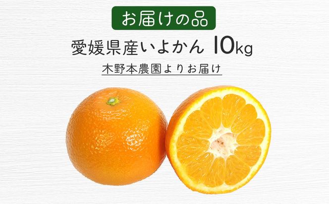 【栽培期間中農薬不使用】【先行受付】【数量限定】農園直送！愛媛県産 いよかん 10kg （2026年1月上旬頃より順次発送） IKTG016