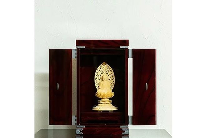 【仙台箪笥】仙台厨子 二枚扉 木地呂漆塗り KM-22D|06_kyk-290101