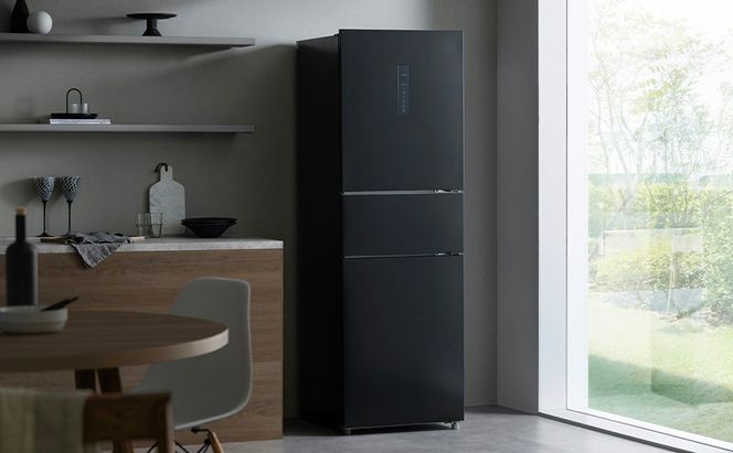 冷蔵庫 冷凍冷蔵庫 アイリスオーヤマ IRSN-HF24A-B ブラック 3ドア 冷蔵 冷凍 ソフト冷凍 冷凍室 235L 自動霜取り 一人暮らし 二人暮らし 新生活