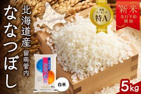 【新米予約】令和8年産 ななつぼし 5kg 北海道 留萌管内産 R004-140