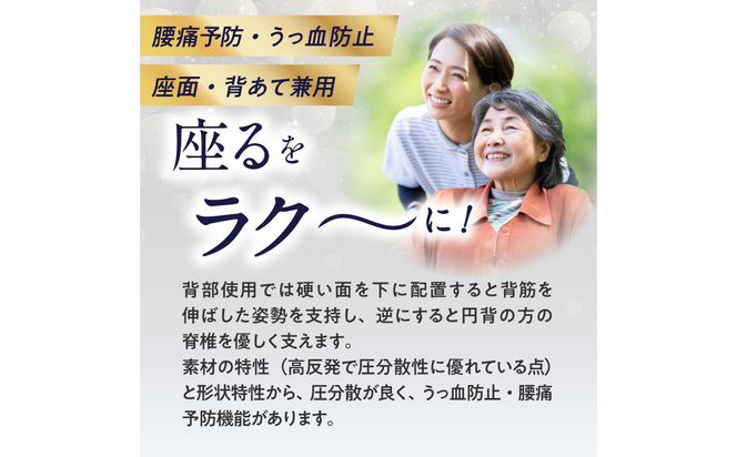 【R11012】腰痛予防に！体圧分散 フォーケアクッション Proプラス