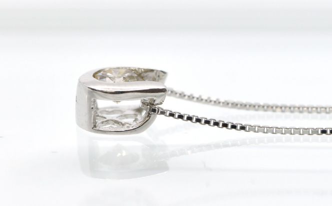 0.18ｃｔ 10金 ネックレス ホワイトゴールド 管理番号 RTJ-016 246-002-WG