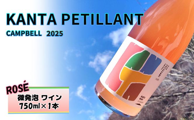 KANTA PETILLANT CAMPBELL ROSE2025 ロゼ 微発砲 ワイン 750ml×1本 【2390】
