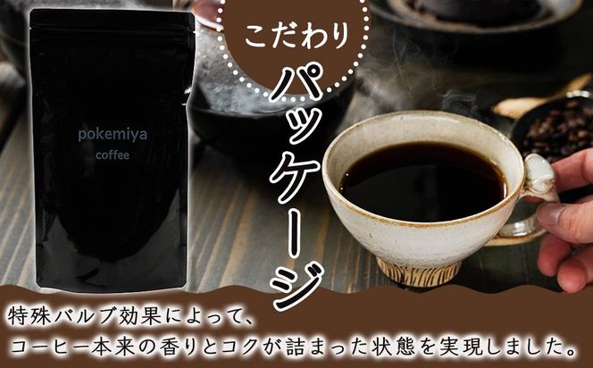 焙煎職人こだわりのコーヒー【粉】250g 小分けパック(ジッパー・バルブ付) ※中深煎り※ポスト投函_LA-3302