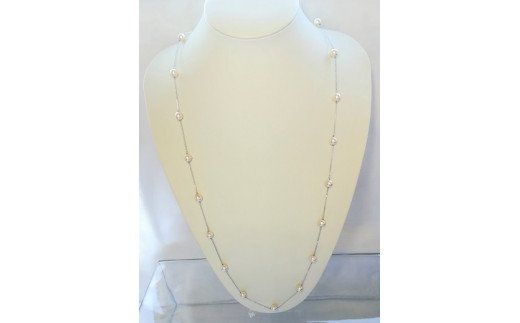 P-79あこや本真珠ロングステーションネックレス