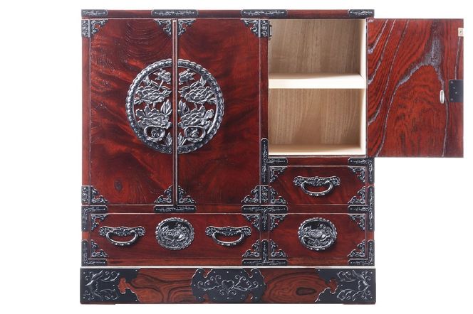 仙台箪笥 帖面箪笥 拭き漆塗り (申込書返送後、1ヶ月～6ヶ月程度でお届け)|06_kyk-350301