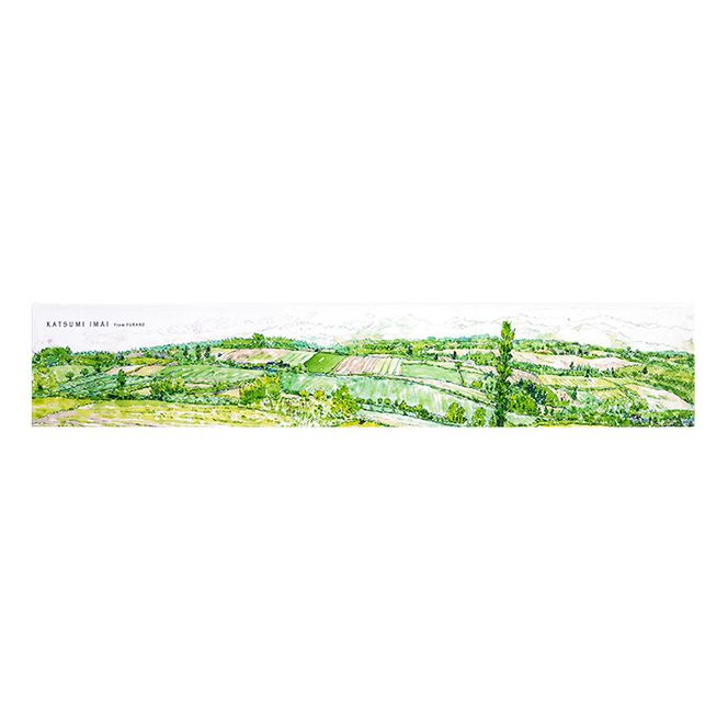 半農半画家 イマイカツミ ≪オリジナル マフラータオル≫ (美瑛の絵) 北海道 富良野市 富良野 ふらの タオル 景色 絶景 