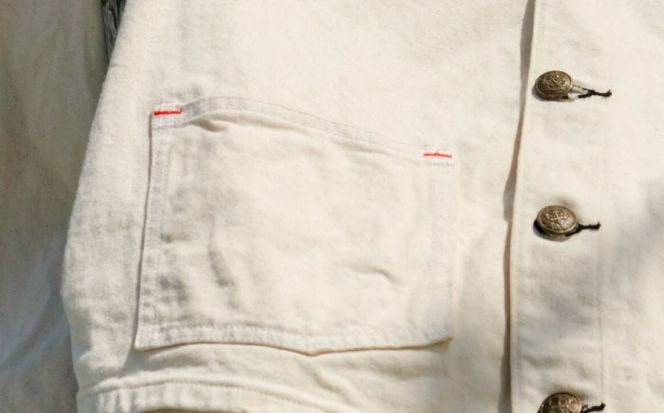 エンジニア ジャケット AF-369 VANILLA KIBATA engineer jacket 糸島市 / atelier FLOAT 生成り Vネック[AAF007]