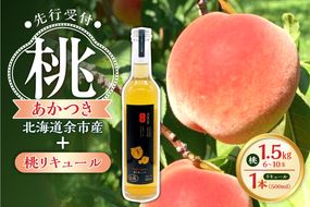 【2026年産 先行予約】＜北海道余市産＞桃＆桃リキュールのセット_Y103-0062