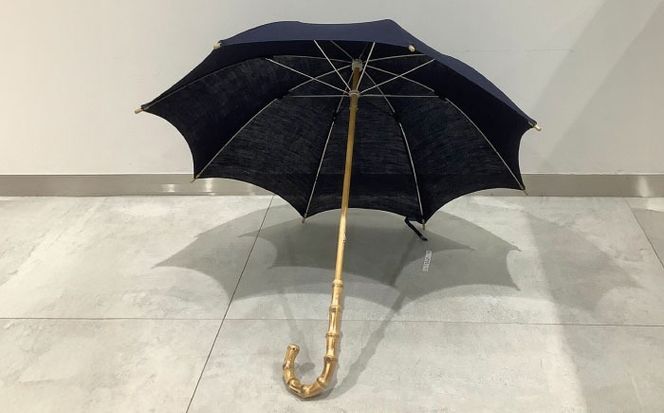 【スタジオ・モフワ】 琉球藍染日傘 傘 雨具 日よけ パラソル 小物 沖縄市 / コザ工芸館ふんどぅ[BCAU026]