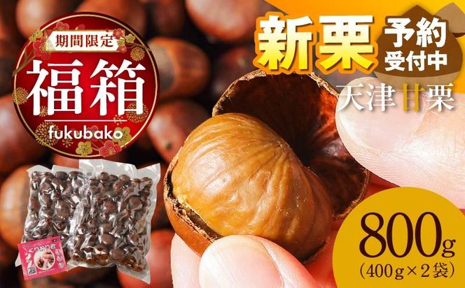 【福箱★2027】【先行予約10月下旬～11月中発送★新栗】この道50年の職人が焼く､やさしい甘みたっぷり！｢天津甘栗｣800g H045-110