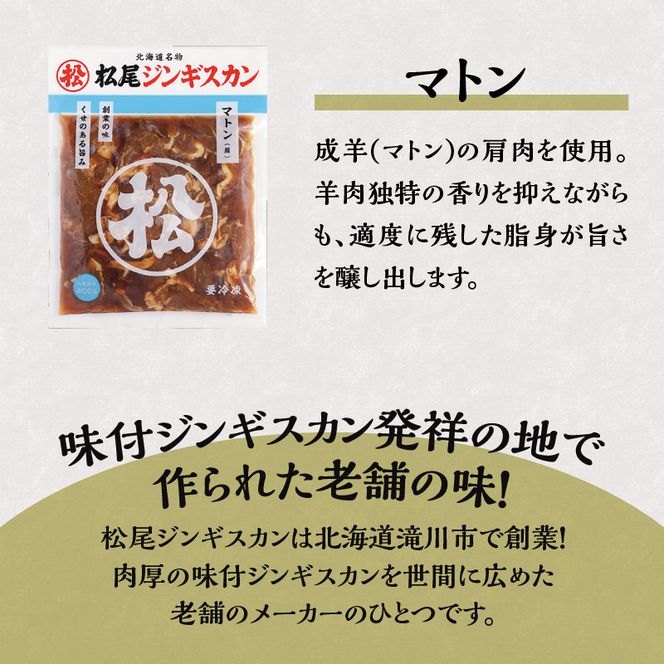 味付けマトンセット 計1.05kg 味付マトンロース 味付上マトン 味付マトン 各350g×1 羊 ラム ジンギスカン ロース 肩肉 もも肉 セット 詰合せ