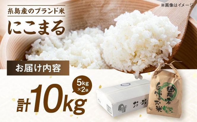 【令和7年産】【スピード発送】にこまる 玄米品質1等米 白米 10kg 糸島市産 糸島市 / 糸島の恵み コメ こめ ご飯[AGR002]