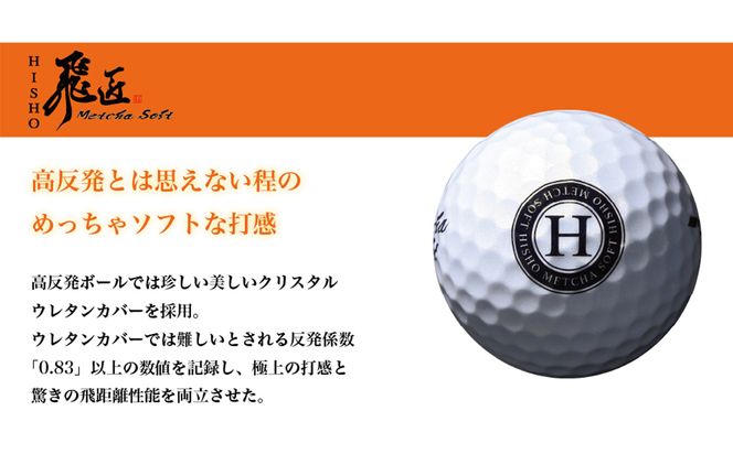 ワークスゴルフ「飛匠めっちゃソフト」ホワイト ゴルフボール