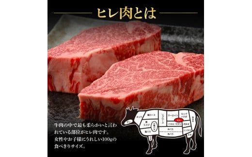 【CF-R7hbk】土佐和牛特選ヒレステーキ100g×2枚セット 200g 牛肉 肉 お肉 和牛 国産 牛 ヒレ ステーキ A5 最高級 特選 霜降り 国産 希少 豪華 贅沢 美味しい おいしい 柔らかい 肉汁
