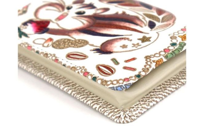 【文庫屋大関】箱まち小銭入れ くいしんぼリス【皮革工芸品】 革製品 工芸品 民芸品 牛革 財布 小銭入れ 小物入れ お祝い ギフト プレゼント 墨田区 東京都