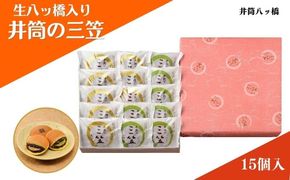 和菓子 京都 生八ッ橋入り 井筒の三笠 15個 詰め合わせ セット 井筒八ツ橋 お菓子 菓子 スイーツ おやつ デザート お土産 おみやげ 個包装 抹茶 小倉 井筒八ツ橋本舗 