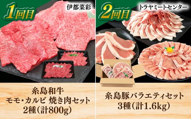 【全6回定期便】糸島・お肉定期便（充実コース） 毎月3-4人前[AAH015]