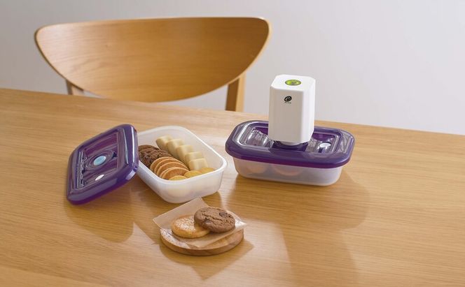 [ 真空クリアボックス S ] 真空ポンプ付き 真空保存容器 アサヒ軽金属 