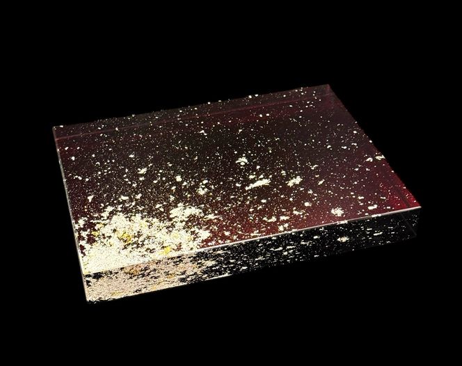 すし下駄 銀箔 赤溜 ［NF286］ 303446_CU90107