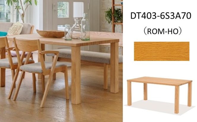 ナガノインテリア ダイニング テーブル DT403 （W1800×D850） 