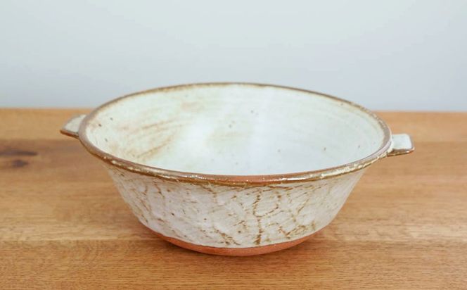 手作り 個鍋 （一人前の土鍋） 1個 【白】 直火･オーブン調理可 800cc どんぶり型 土鍋 鍋 なべ 調理器具