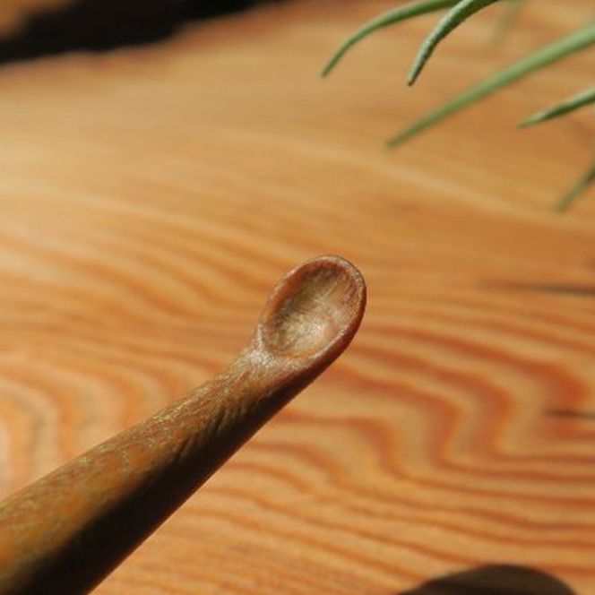 木製耳かき パロサント材 ［195S26］ パロサント グリップ感 優しい形状 体に優しい スプーン形状 刺激を軽減 肌触り 甘い香り 硬い 重い木  愛知県 小牧市 送料無料
