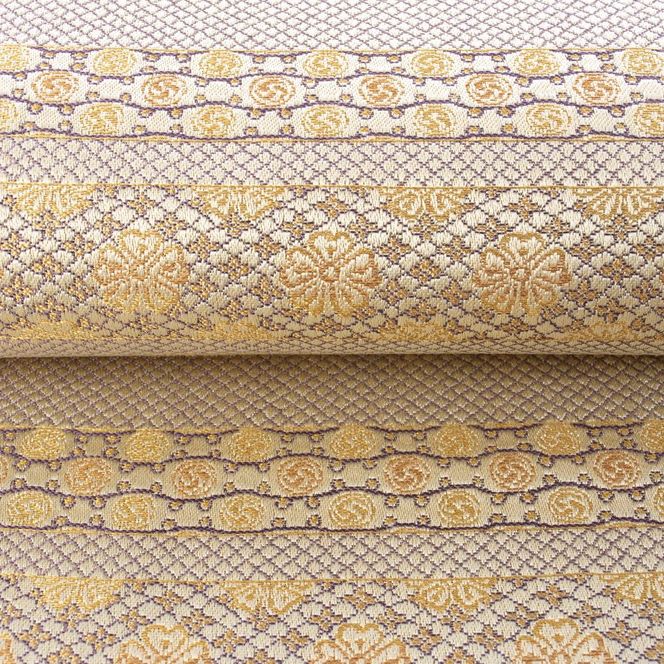 【龍村美術織物】光波帯（鱗巴桜段文） 261009_B-AP39