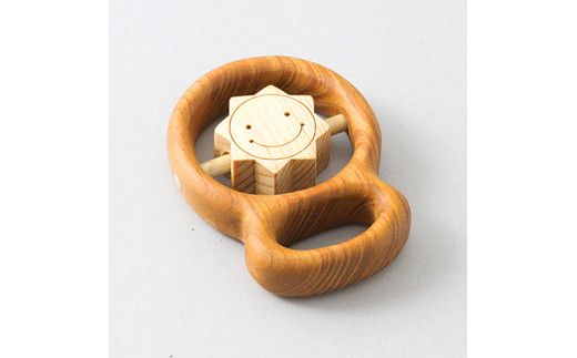 【CF-R7hbk】YKS020　山のくじら舎 赤ちゃんの宝石箱(箱入)おひさま 木製 玩具 セット つみ木 歯固め コロコロ ギフト 包装 ラッピング プレゼント 贈り物 贈答 出産祝い 誕生日祝い のし 熨斗対応 高知県産