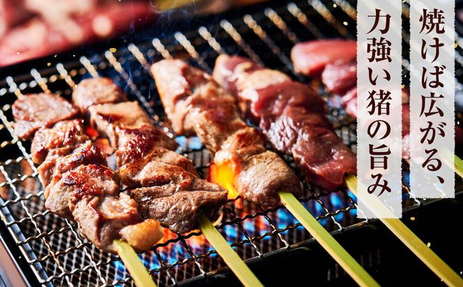 【晩酌にも！】 猪肉串　10本 【猪肉 ジビエ 焼肉用 BBQ 焼き鳥 晩酌 おつまみ ホームパーティー 人気 おすすめ 神奈川県 小田原市】 142069_HV007