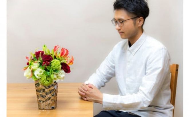 アレンジメント Sサイズ_レッド系| 花 アレンジメント 記念 サプライズ ギフト プレゼント 神奈川県 小田原市  142069_BN012VC04