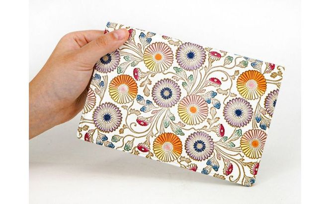 【文庫屋大関】パーソナルホルダー　更紗菊【皮革工芸品】 民芸品 雑貨 日用品 ファイル 多用途 牛革 