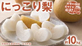 にっこり梨 約10kg 【2026年10月より発送開始】（茨城県共通返礼品 [梨]：大子町産）田舎の頑固おやじが厳選！ 梨 なし ナシ 果物 フルーツ 茨城県産 [BI431-NT]