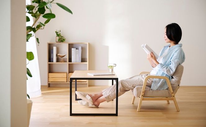 ウッドアームチェア Sサイズ WACR-S アイボリー 一人掛け 座椅子 一人用 ソファー 高齢者 肘掛付 背もたれ 折りたたみ コンパクト ふかふか 椅子 アイリスオーヤマ