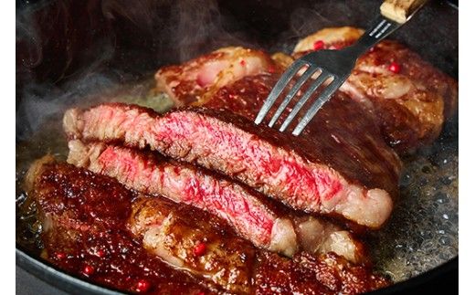 【1週間以内発送】A5等級 未経産雌限定　近江牛リブロース　ステーキ　塊肉1kg折箱入【FO20W】