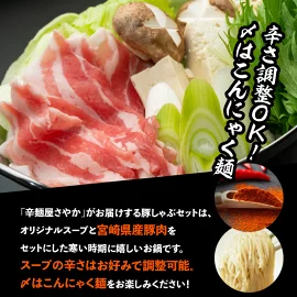 辛麺屋さんが作った豚しゃぶセット（3～4人分)　N040-YZB063