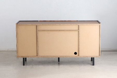 【東馬家具】クリートSB 150 CL【サイドボード 収納棚 リビング シック モダン 見せない収納 大人のインテリア おしゃれ ふるさと納税】(H060611)