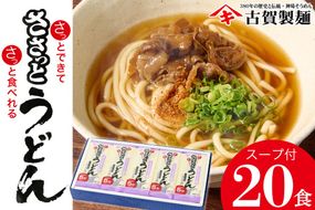 さっとできてさっと食べられる ささっとうどん 10入【うどん 乾麺 佐賀県産 簡単】(H014139)