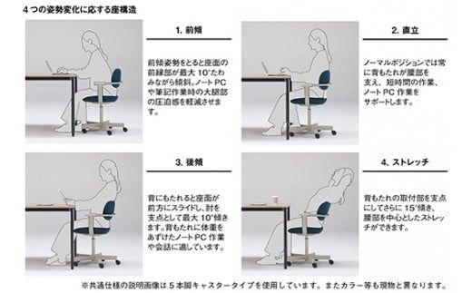 イトーキ『バーテブラ03』4本脚 回転座面 スチール脚 KC張地：グラベル(KG-855KC-L42CF)【EI135W1】