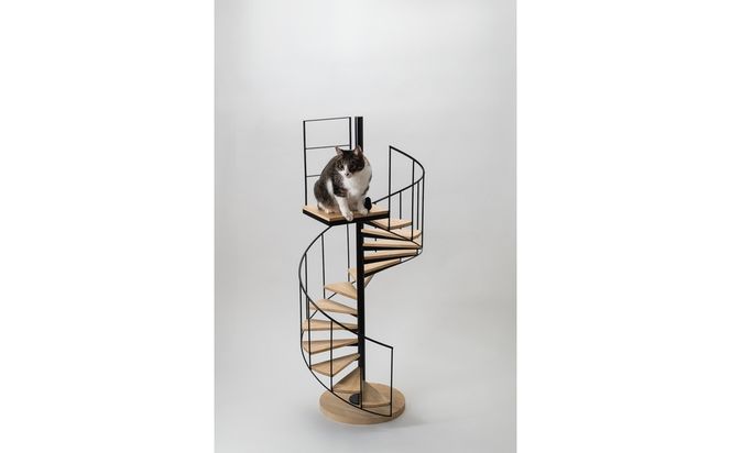 槙塚鉄工所 La.旋 -猫-（黒） 372013_GL049