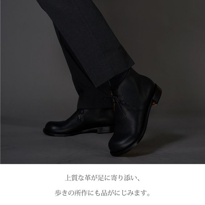 【リッチブラウン】 Chukka Boots DECO ハンドソーン製法タイプ＜ハーフソールラバー加工あり＞《 ブーツ 靴 革靴 牛革 レザー 》【2537N08007_02】