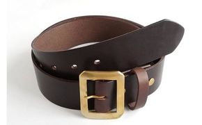 E STREET LEATHER ホーウィン・クロムエクセル 4cm幅 レザーベルト ブラウン 【star007-01】