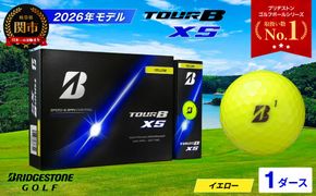 【2026年モデル】ゴルフボール ブリヂストン TOUR B XS イエロー 1ダース ツアービー