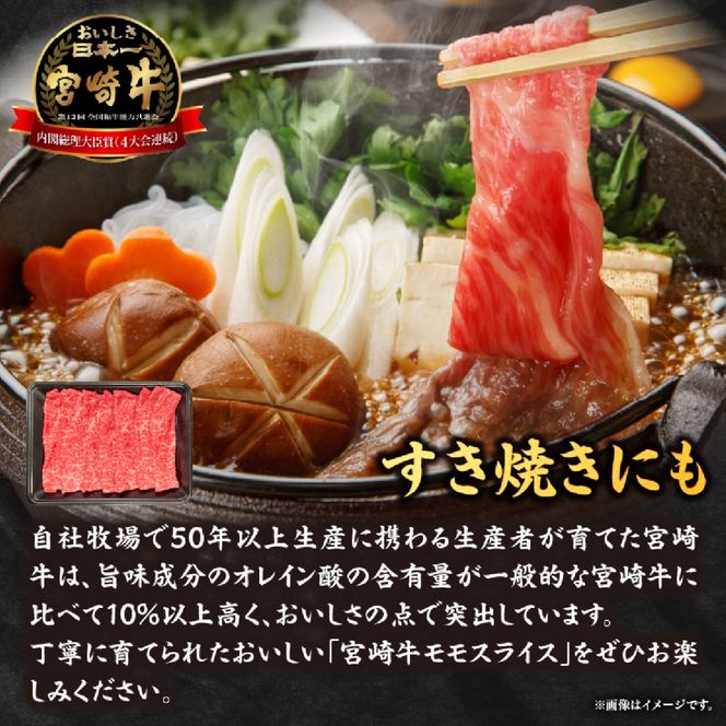 宮崎県西ノ原牧場・A4等級以上宮崎牛赤身しゃぶしゃぶモモ 600g（国産 牛肉 肉 宮崎牛 黒毛和牛 赤身 お肉 すき焼き 焼肉 人気 モモ スライス）