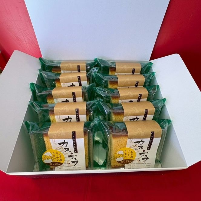 コーチンカステラ 10個 ｜ 個包装 カステラ 名古屋コーチン おためし お試し 焼き菓子 洋菓子 おやつ お菓子 おかし スイーツ おすすめ 人気 詰め合わせ セット 贈り物 プレゼント ギフト 愛知県 美浜町