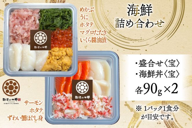 海鮮 詰合せ 漁師めし 〈宝〉 2パックセット [橋本水産食品 宮城県 南三陸町 m304amh590026] 魚介 魚介類 魚 海鮮 海鮮丼 丼 鮪 まぐろ マグロ まぐろたたき 小分け 個包装 冷凍 三陸 ホタテ 帆立 ほたて