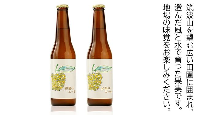 地元農家が作る つくばみらい市産 梨 を使った クラフトビール 「和梨のエール」 330ml 2本セット 地ビール 和梨 ビール [CZ14-NT]