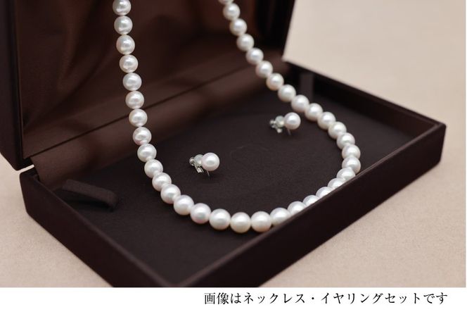 BF176長崎県産花珠真珠ネックレス・イヤリングセット（7.5－8.0mm）