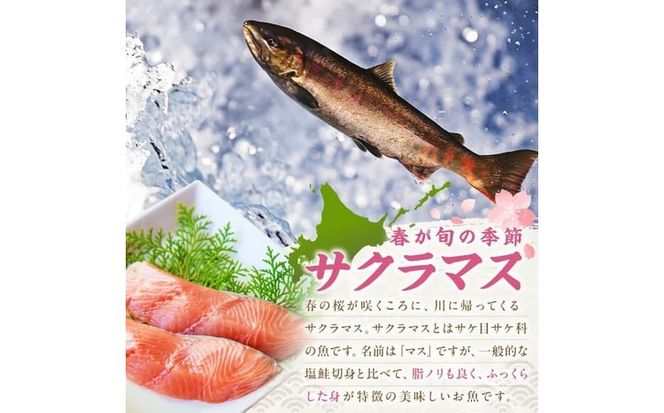 オホーツク サクラマス 切り身 1kg ( マス 鱒 海鮮 魚介類 切身 チェリー サーモン )【094-0083】